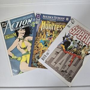 Dc Comic Book Collection - Action, Justice League, The Flash Set Of 3